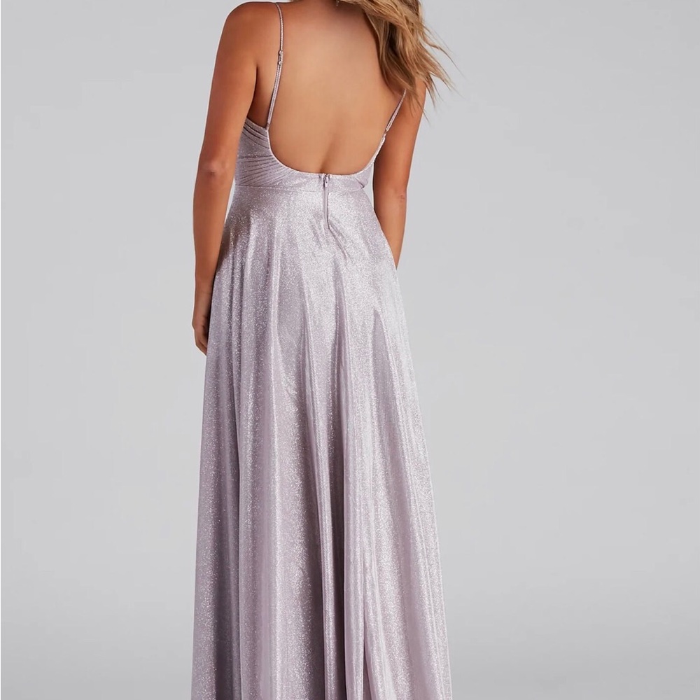 NWT Windsor Formal Woven Glitter A-Line Dress- $85 - Picture 2 of 4